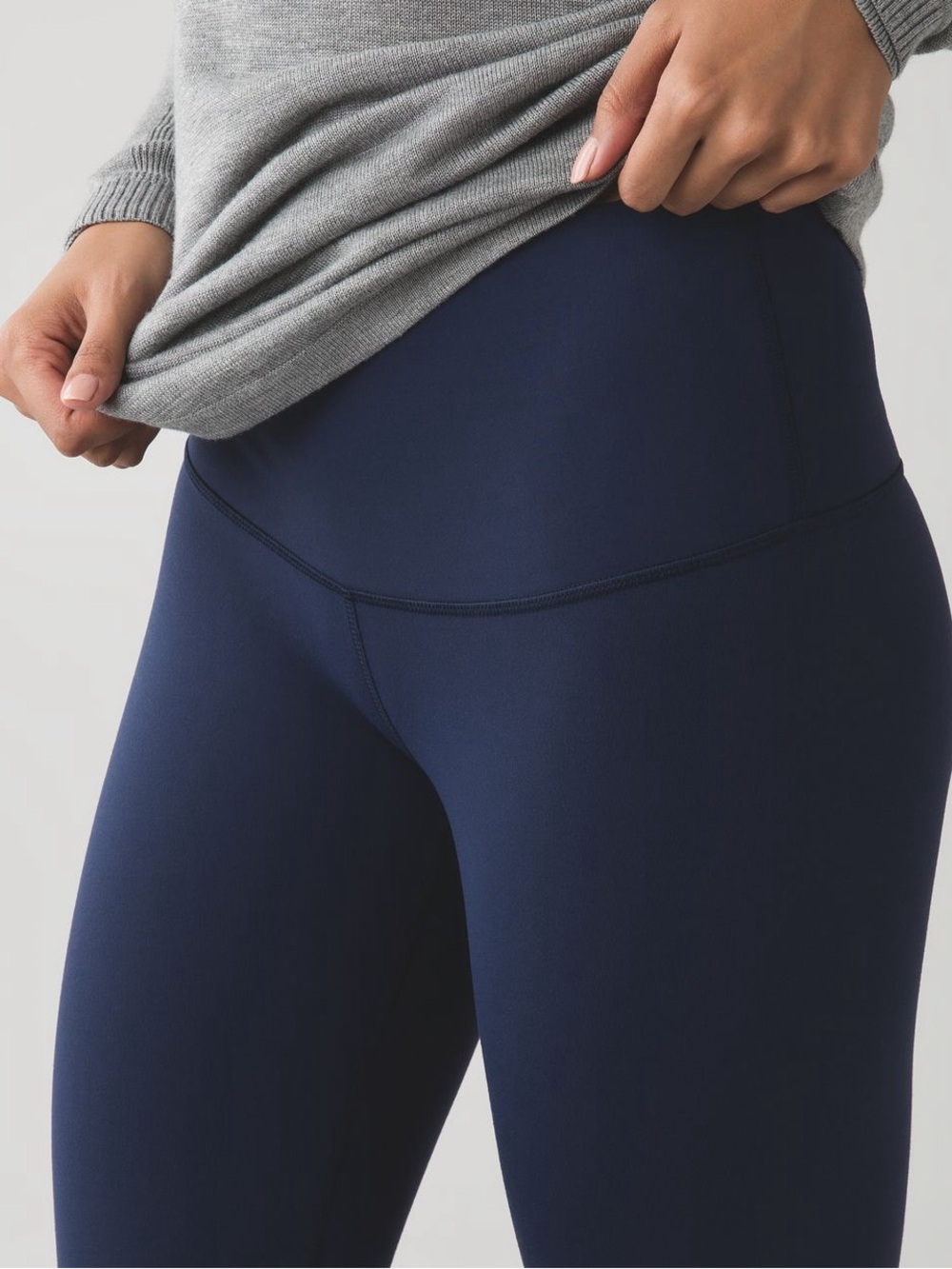 Lululemon Wunder Under Navy Crop Leggings